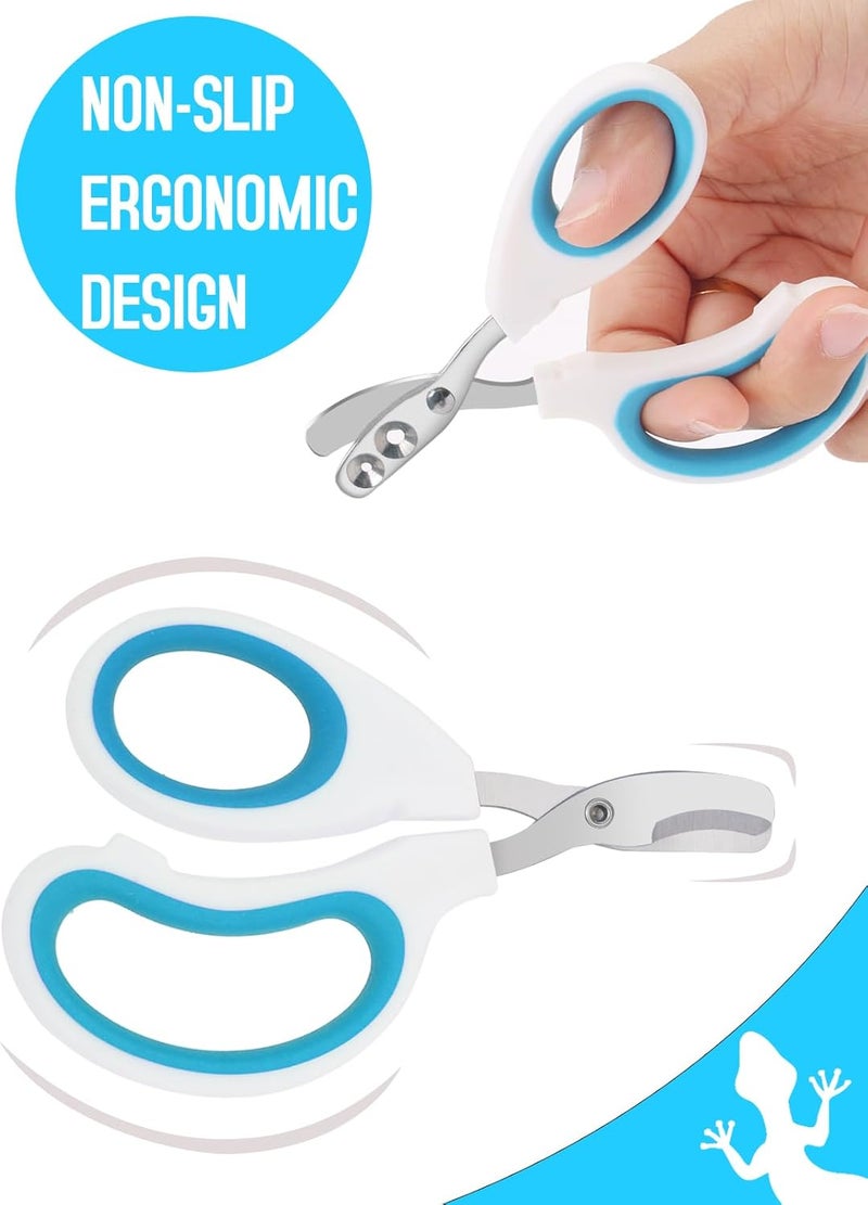 Engorgio Stainless Steel Bearded Dragon Nail Clippers,Lizard Nail Clippers,Bearded Dragon Supplies,Bearded Dragon Nail Scissors for Small Reptiles,Turtle,Chameleon,Iguana，Hedgehog（Blue） - Image 3